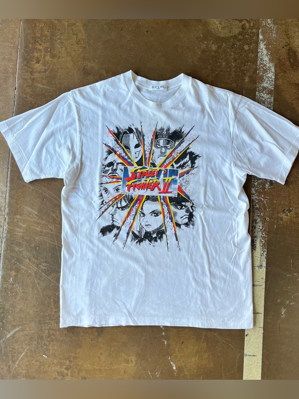 Vintage 1991, 93 Street Fighter 2 Euro Limited Edition Promo T-Shirt Top Fair M
